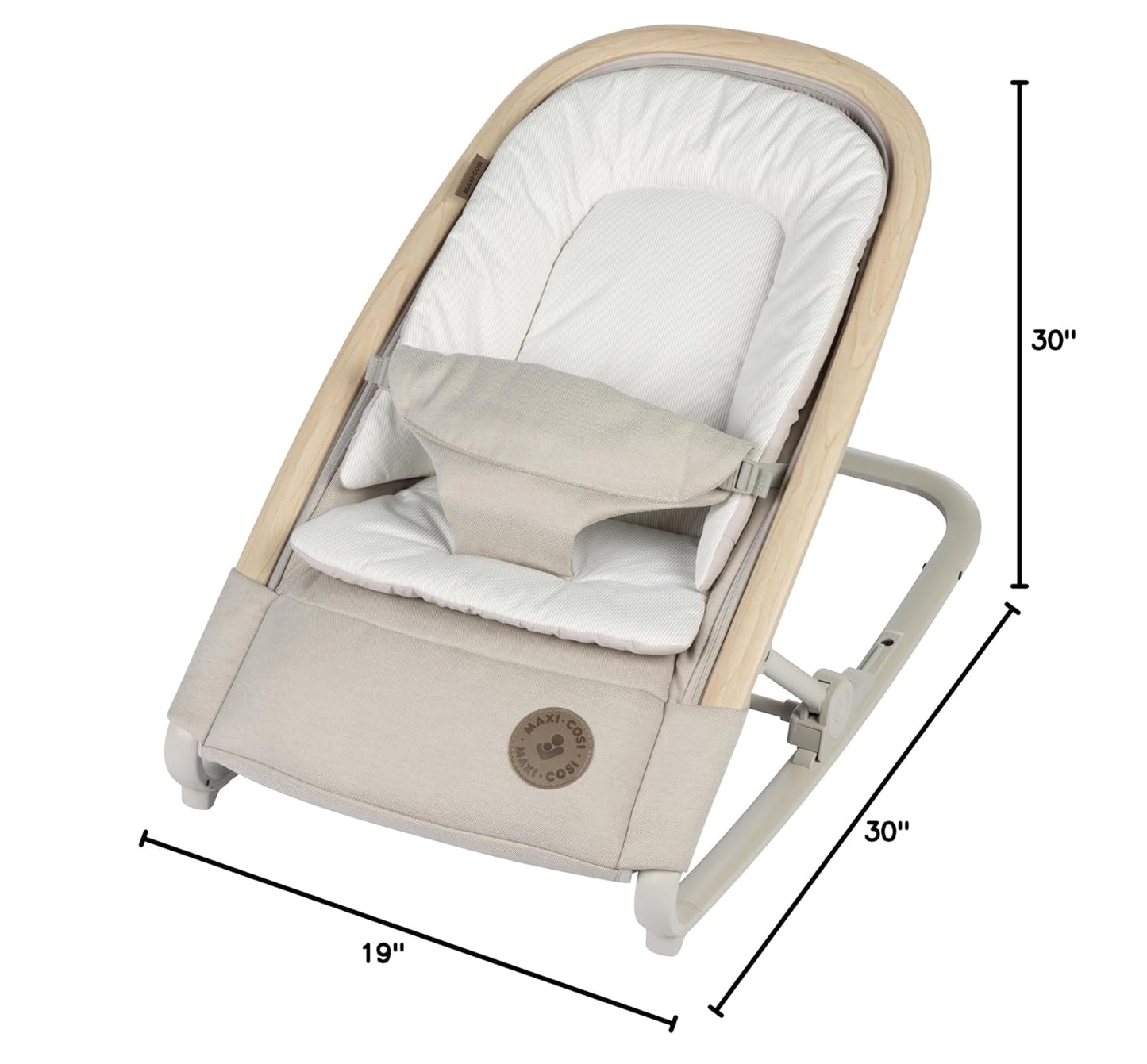 Maxi-Cosi Kori 2-In-1 Baby Bouncer Seat for Infants, Baby Rocker Chair, Portable Baby Bouncer, Classic Oat