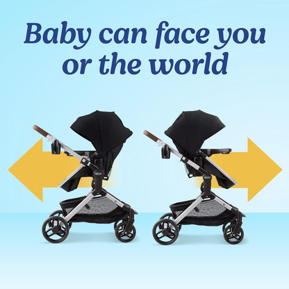 Graco Modes Nest Travel System, 3-In1 Modular Carseat Stroller Combo, Adjustable Slide2Me Infant Car Seat Carrier to Toddler Stroller, Includes the Snugride DLX Infant Car Seat, Sullivan
