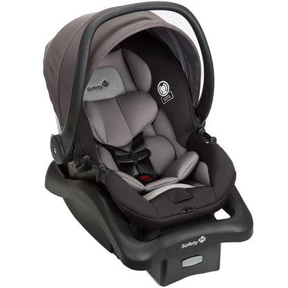 Safety 1St Smooth Ride Travel System Stroller and Onboard FLX Infant Car Seat, Newborn to Toddler Baby Combo, Easy-Install, Large Canopy, Ample Storage, Foldable, Rear-Facing 4-30 Lbs, Monument