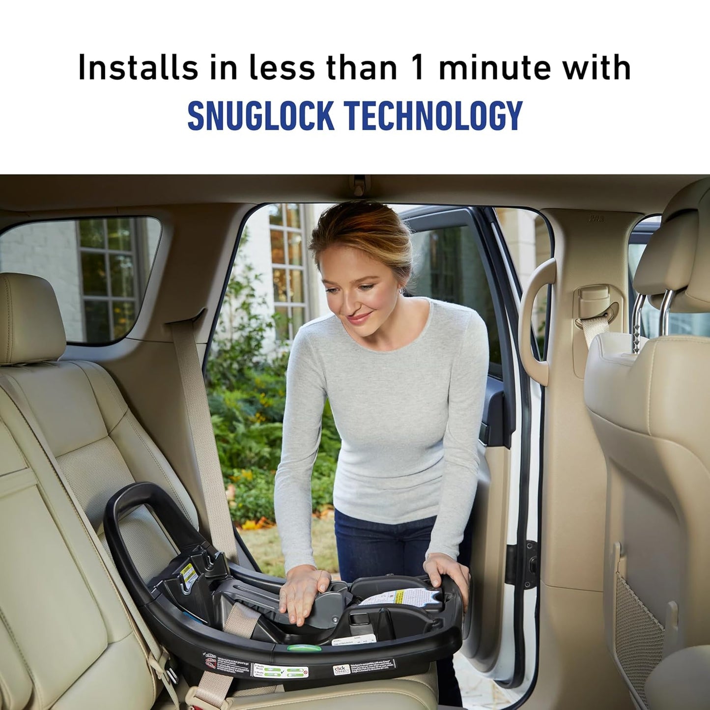 Graco Snugride Snugfit Elite Infant Car Seat, anti Rebound Bar for Extra Safety, Snuglock Easy Install, Premium Softgood, All-Weather Boot, Baby Car Seat, Nico