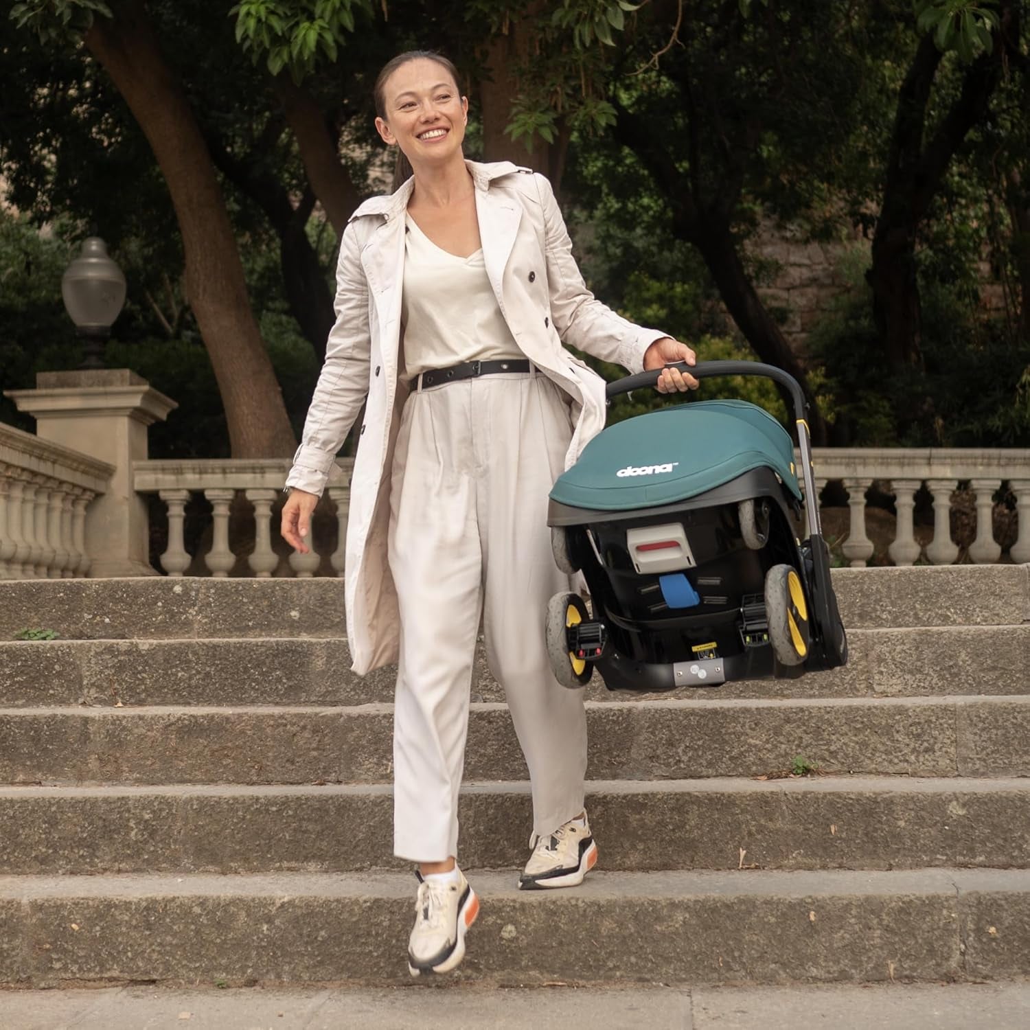Doona Car Seat & Stroller, Desert Green - All-In-One Travel System