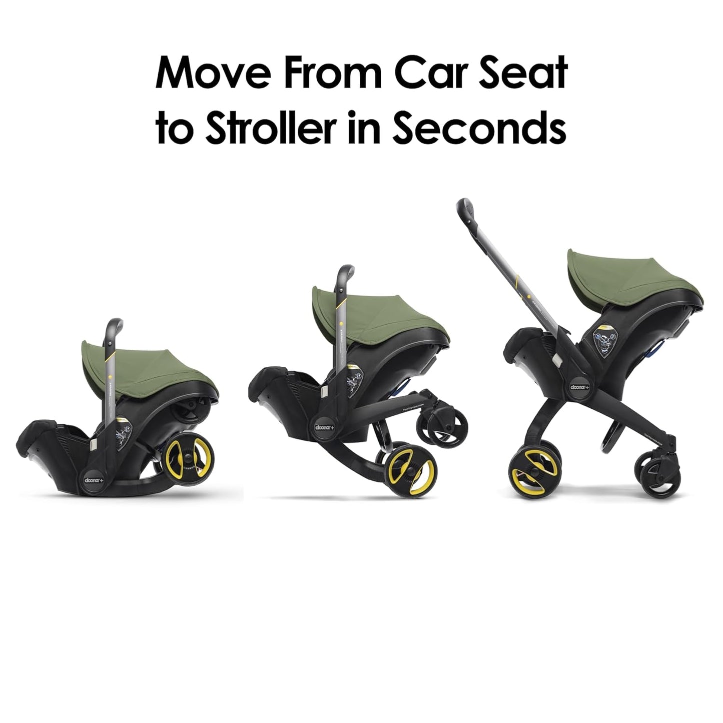 Doona Car Seat & Stroller, Desert Green - All-In-One Travel System