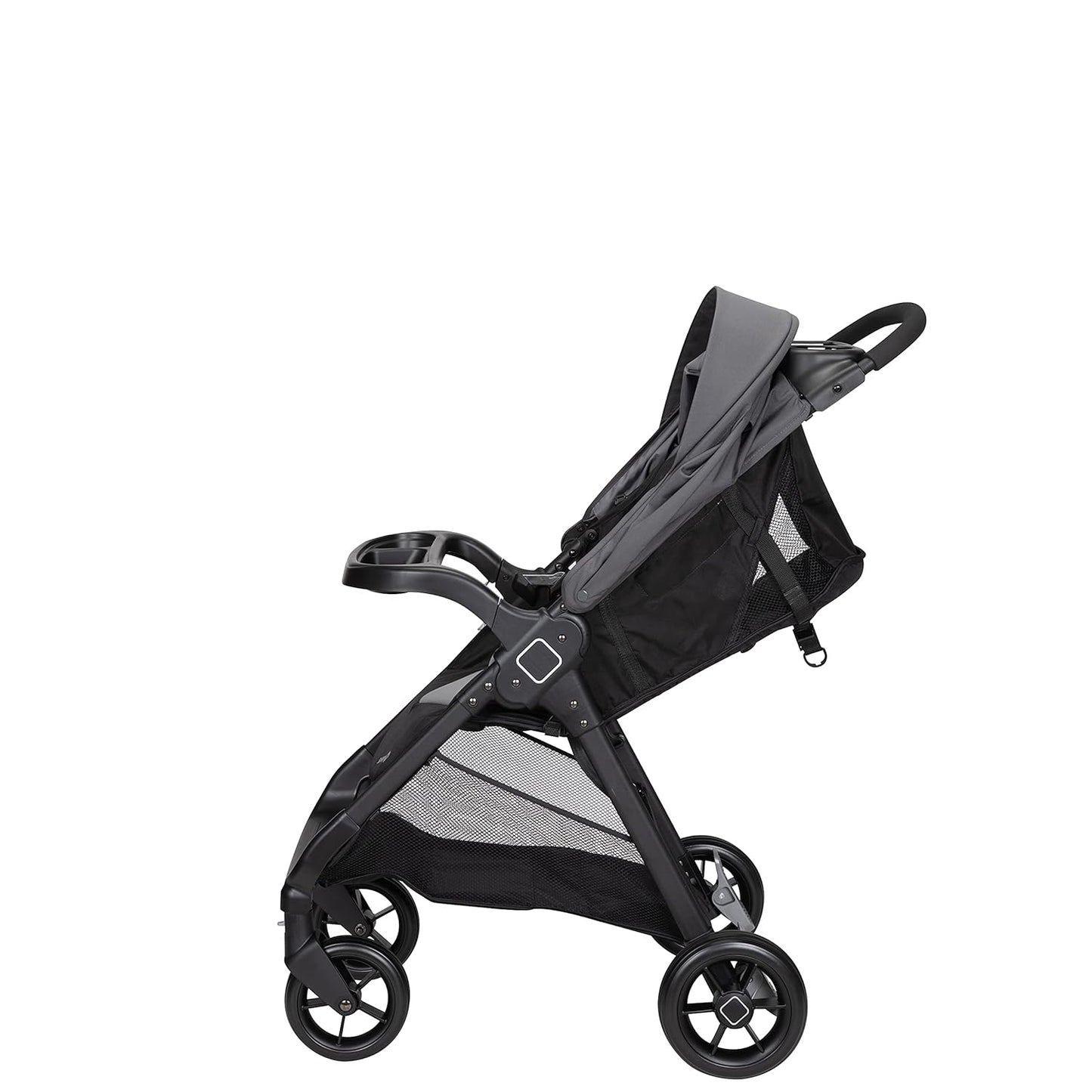 Safety 1St Smooth Ride Travel System Stroller and Onboard FLX Infant Car Seat, Newborn to Toddler Baby Combo, Easy-Install, Large Canopy, Ample Storage, Foldable, Rear-Facing 4-30 Lbs, Monument