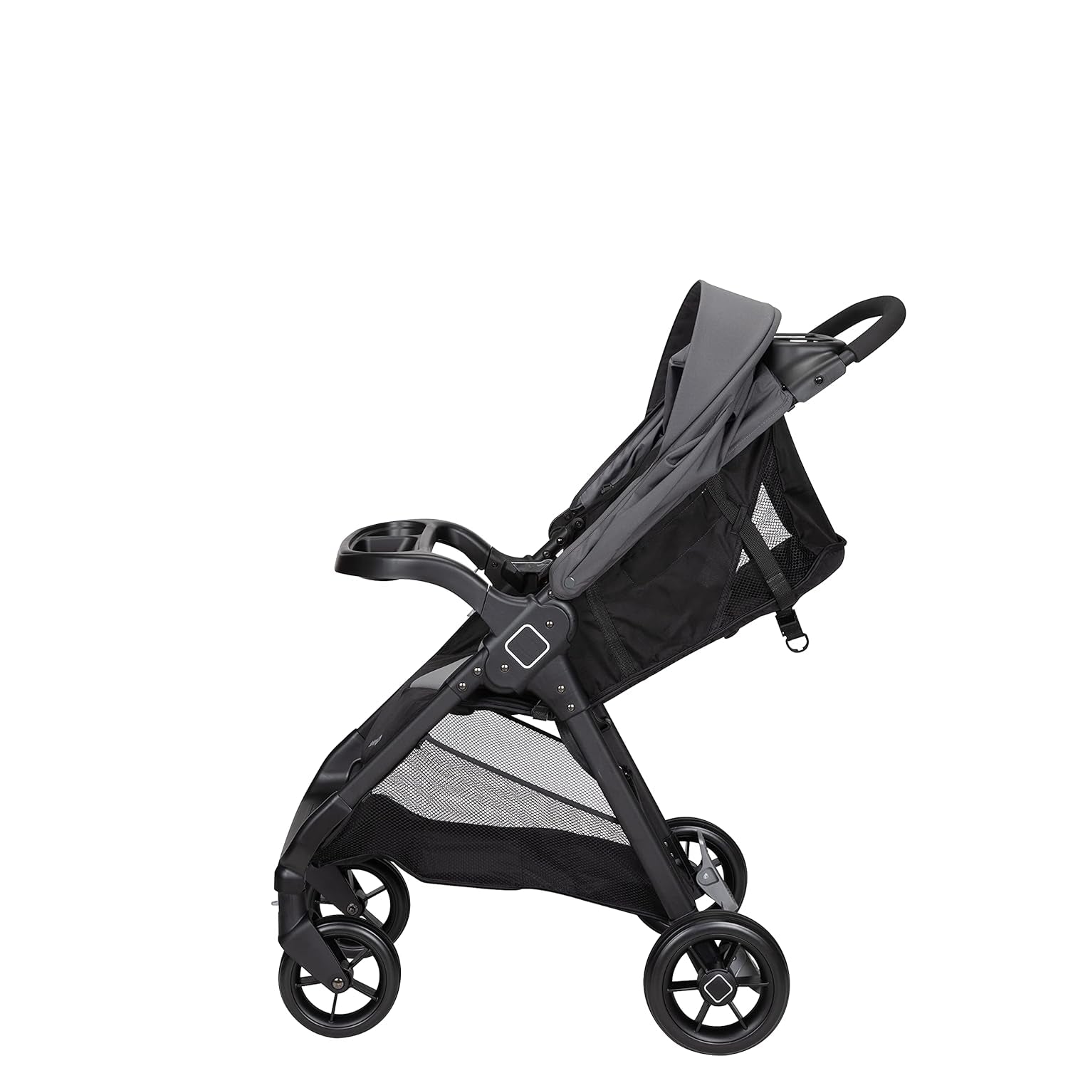 Safety 1St Smooth Ride Travel System Stroller and Onboard FLX Infant Car Seat, Newborn to Toddler Baby Combo, Easy-Install, Large Canopy, Ample Storage, Foldable, Rear-Facing 4-30 Lbs, Monument
