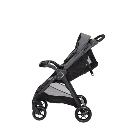 Safety 1St Smooth Ride Travel System Stroller and Onboard FLX Infant Car Seat, Newborn to Toddler Baby Combo, Easy-Install, Large Canopy, Ample Storage, Foldable, Rear-Facing 4-30 Lbs, Monument