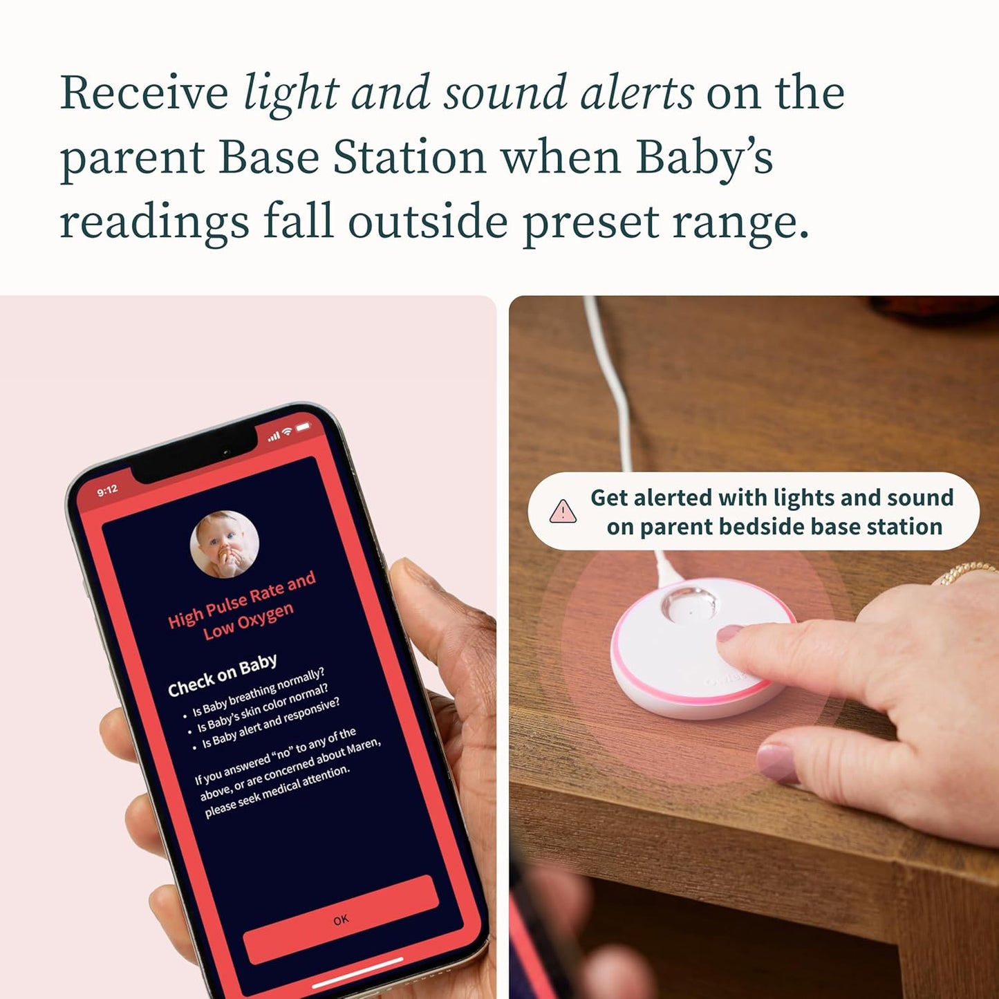 Owlet Dream Duo (Gen 2) Smart Baby Monitor Bundle – HD Video Camera + Wearable Sock Tracks Baby’S Oxygen, Heart Rate & Sleep