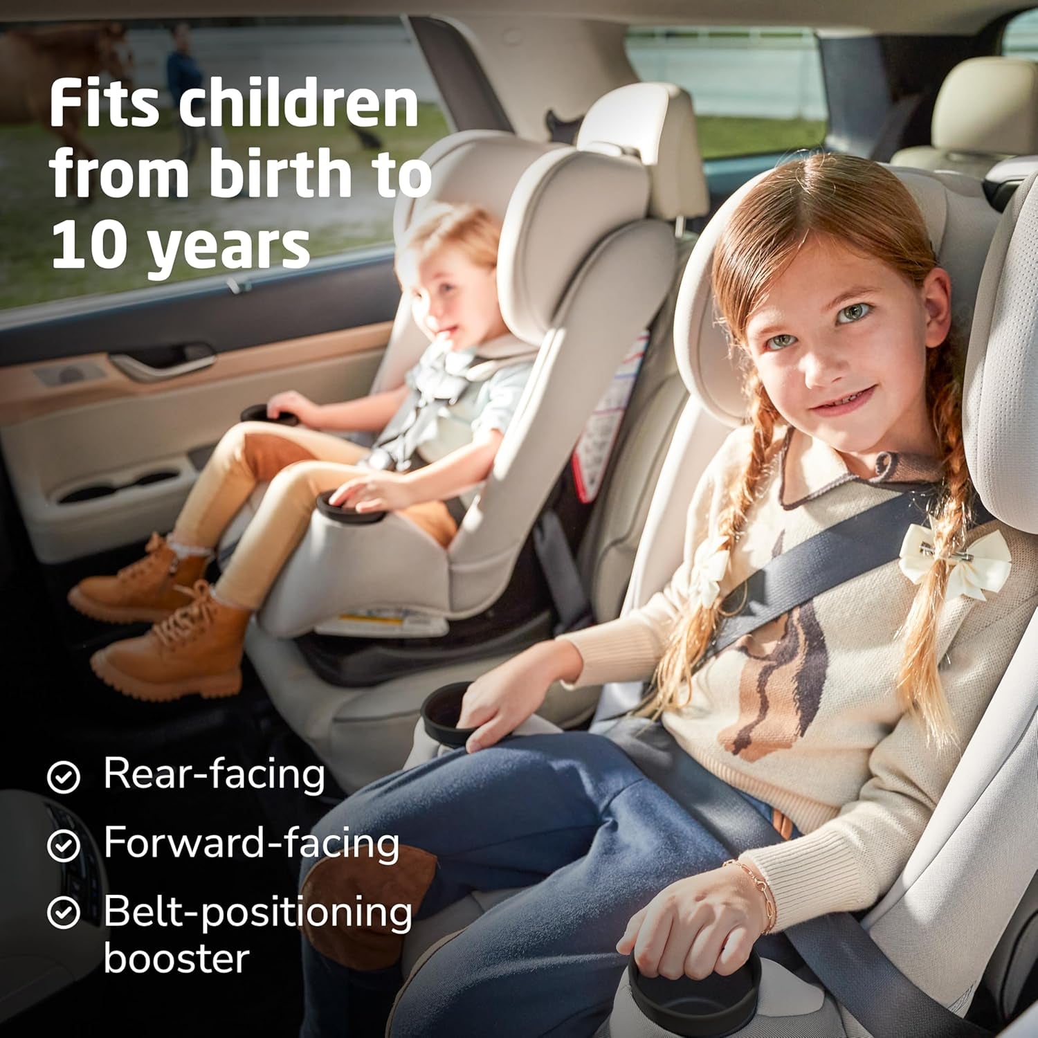 Maxi-Cosi Pria All-In-One Convertible Car Seat, Infant to Toddler Car Seat, Easy-Install Harness, Machine-Washable Cover, 5-100 Lbs, Sea Shadow