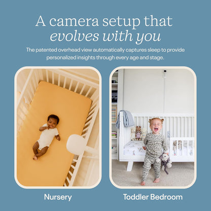 Nanit Pro Smart Baby Monitor - 1080P Wi-Fi Video Camera, 2-Way Audio, See Your Baby from Anywhere, Sound/Motion/Cry Notifications, Night Vision