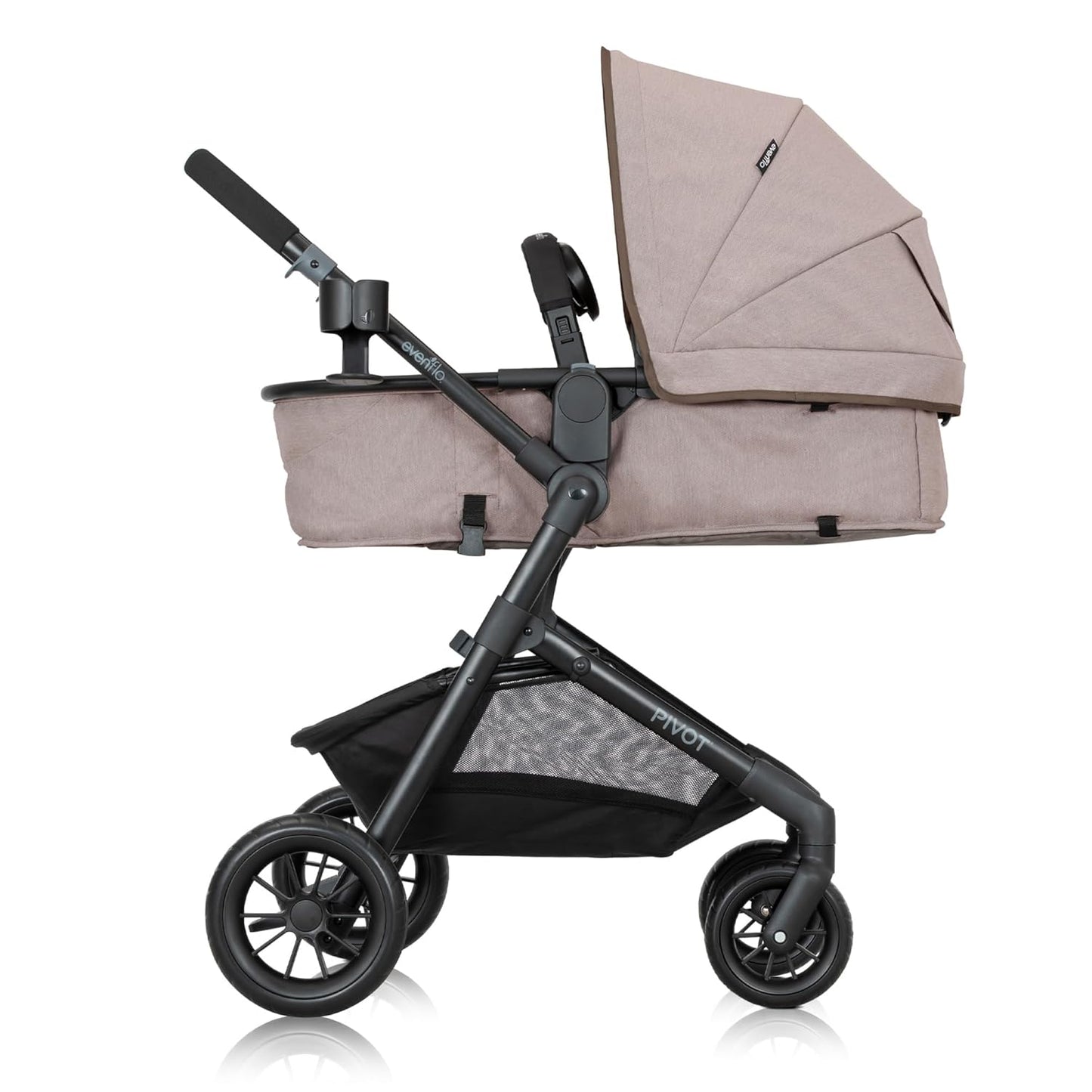 Evenflo Pivot Modular Travel System with Litemax Preemie and Infant Car Seat (Desert Tan)