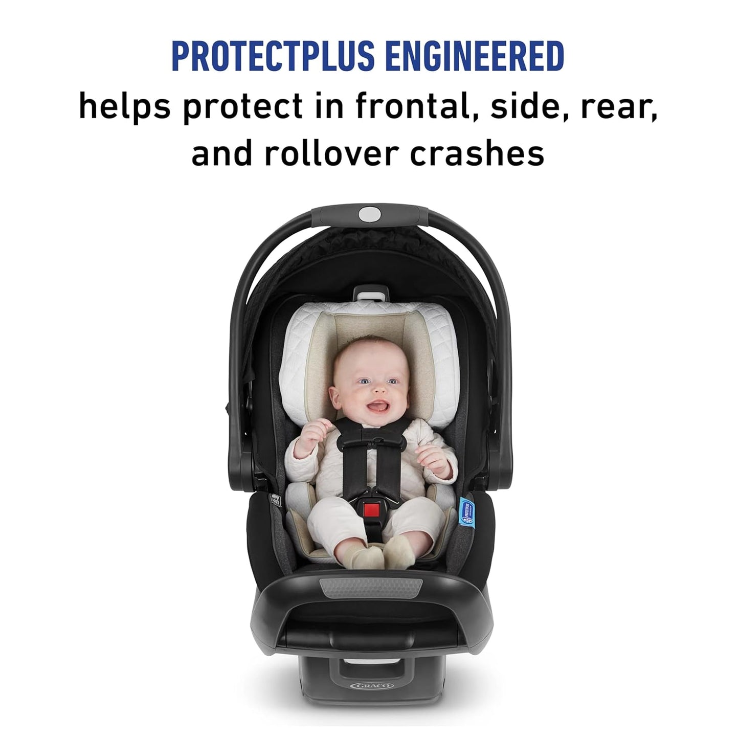 Graco Snugride Snugfit Elite Infant Car Seat, anti Rebound Bar for Extra Safety, Snuglock Easy Install, Premium Softgood, All-Weather Boot, Baby Car Seat, Nico