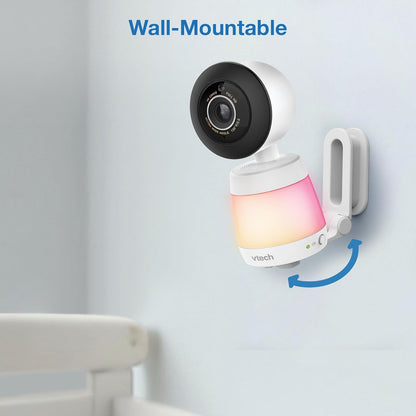 Vtech Smart Wifi Baby Monitor with 2 Cameras, 1080P FHD Video, Free App with Motion Videos, Sound/Motion Alerts, 7" IPS Split‑Screen Display, Pan‑Tilt‑Zoom, Dual‑Room Monitoring – Smart HQ Max Twin
