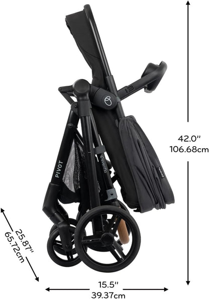 Evenflo Pivot NXT Travel System with Litemax NXT Infant Car Seat (Silverado Gray)