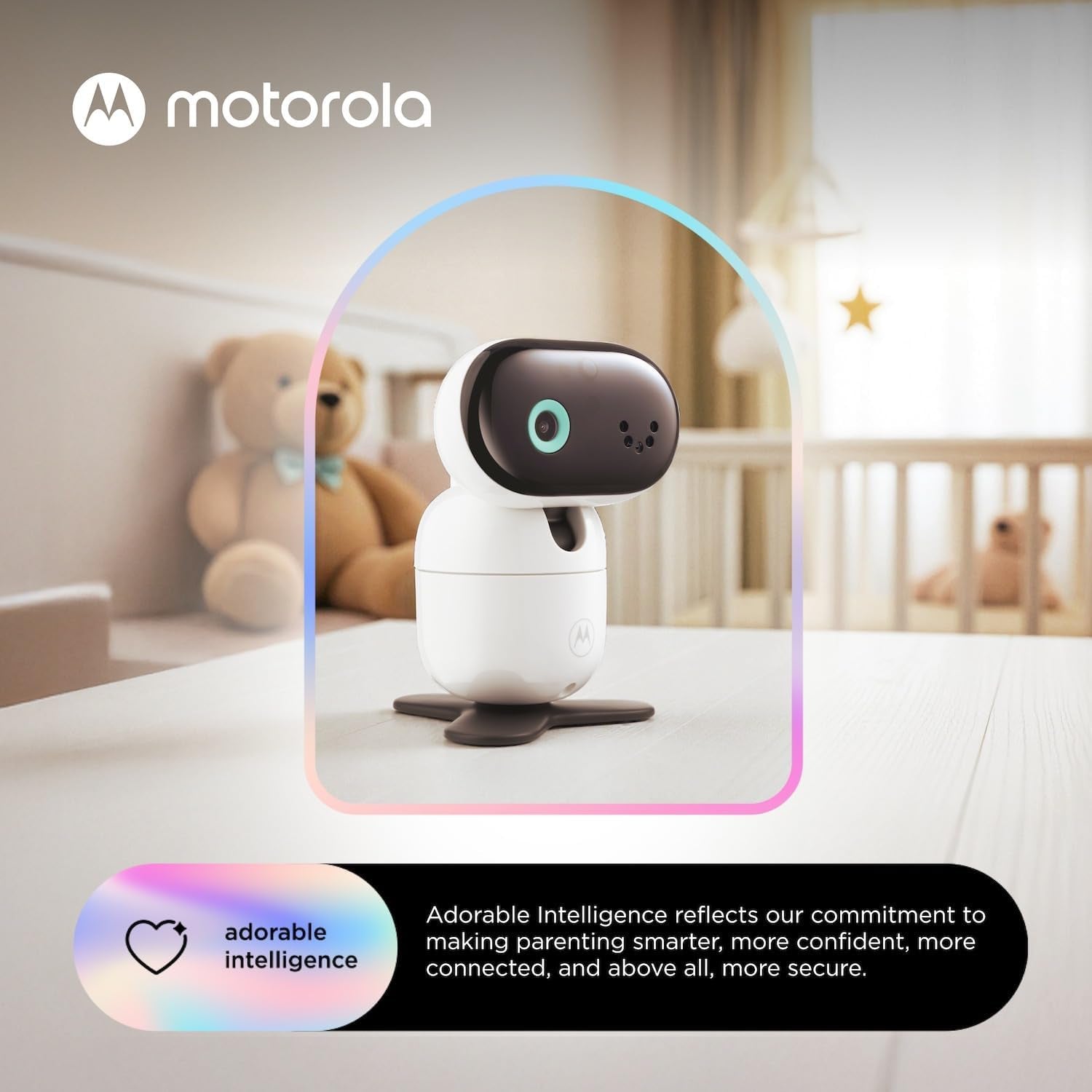 Motorola Nursery PIP1710 Connect Baby Monitor with AI Cry Detection & Translation | Wi-Fi HD Camera, 5" Touch Screen Parent Unit, App Monitoring, Night Vision