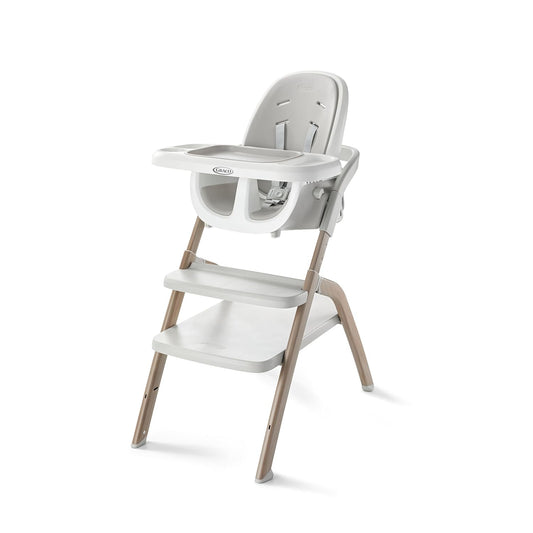 Graco Everystep 6 in 1 High Chair, Babies and Toddlers Portable Slim High Chair with 6 Growing Stages from Infant to Toddler Seating, Convenient for Dining Time, Featured Design in Misty