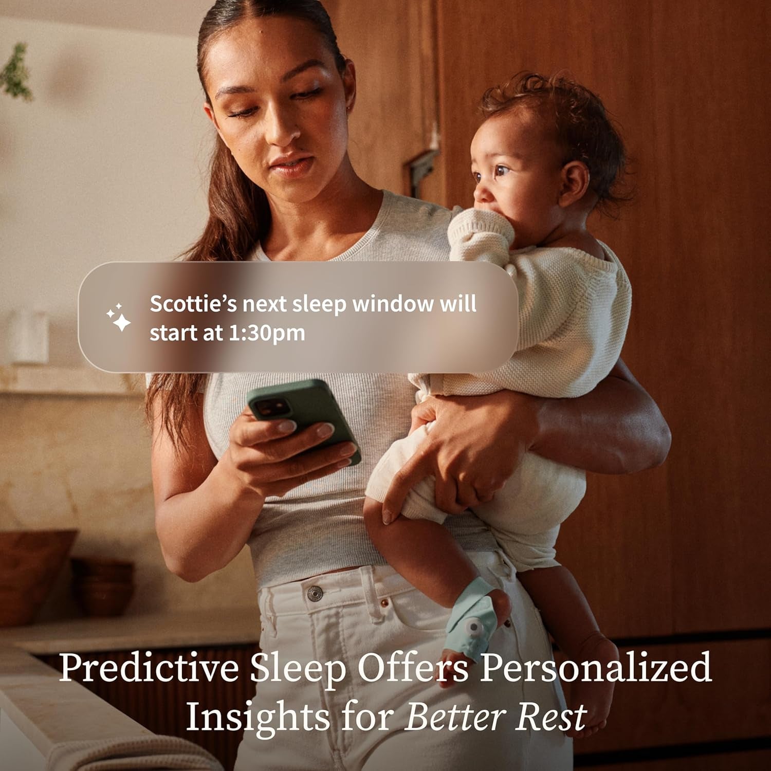 Owlet Dream Sock - Smart Baby Monitor with 2.4 Ghz Wi-Fi - Foot Sensor to Track Heartbeat and Oxygen O2 Levels in Infants - Notifications for Night Wakings, Movement and Sleep State - Bedtime Blue