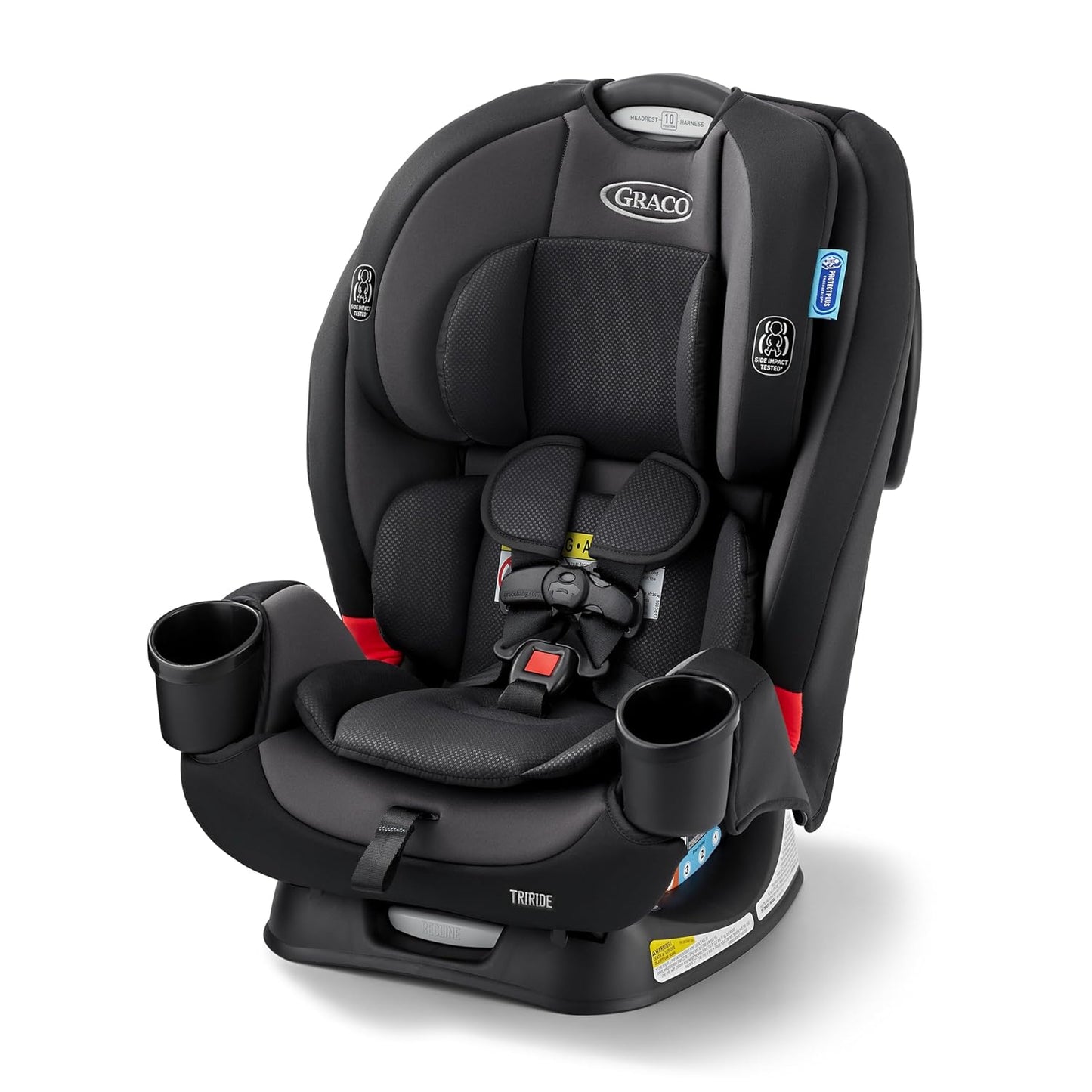 Graco Triride 3-In-1 Reclining Car Seat, Kipling - Rear & Forward Facing Car Seat, Highback Booster, Adjustable Headrest
