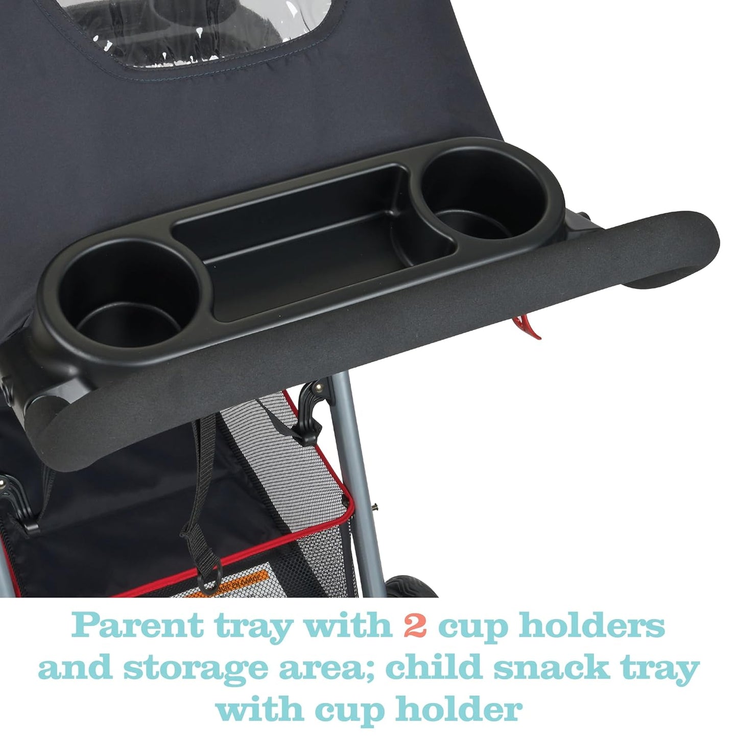 Disney Baby Minnie Mouse Simple Fold LX Travel System, Lift to Fold Compactly in Less than a Second for Easy Storage; Self-Standing When Folded, Minnie Dot Party