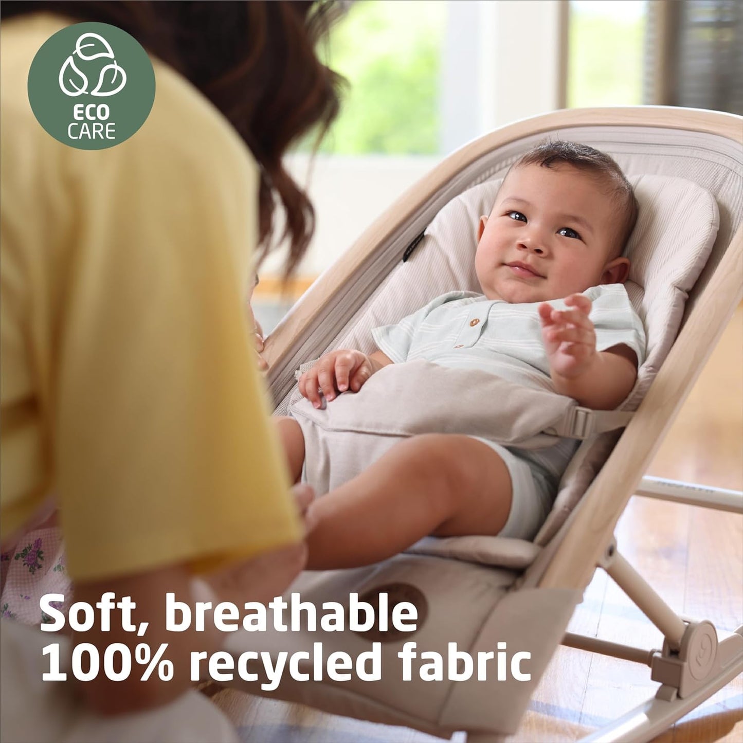 Maxi-Cosi Kori 2-In-1 Baby Bouncer Seat for Infants, Baby Rocker Chair, Portable Baby Bouncer, Classic Oat