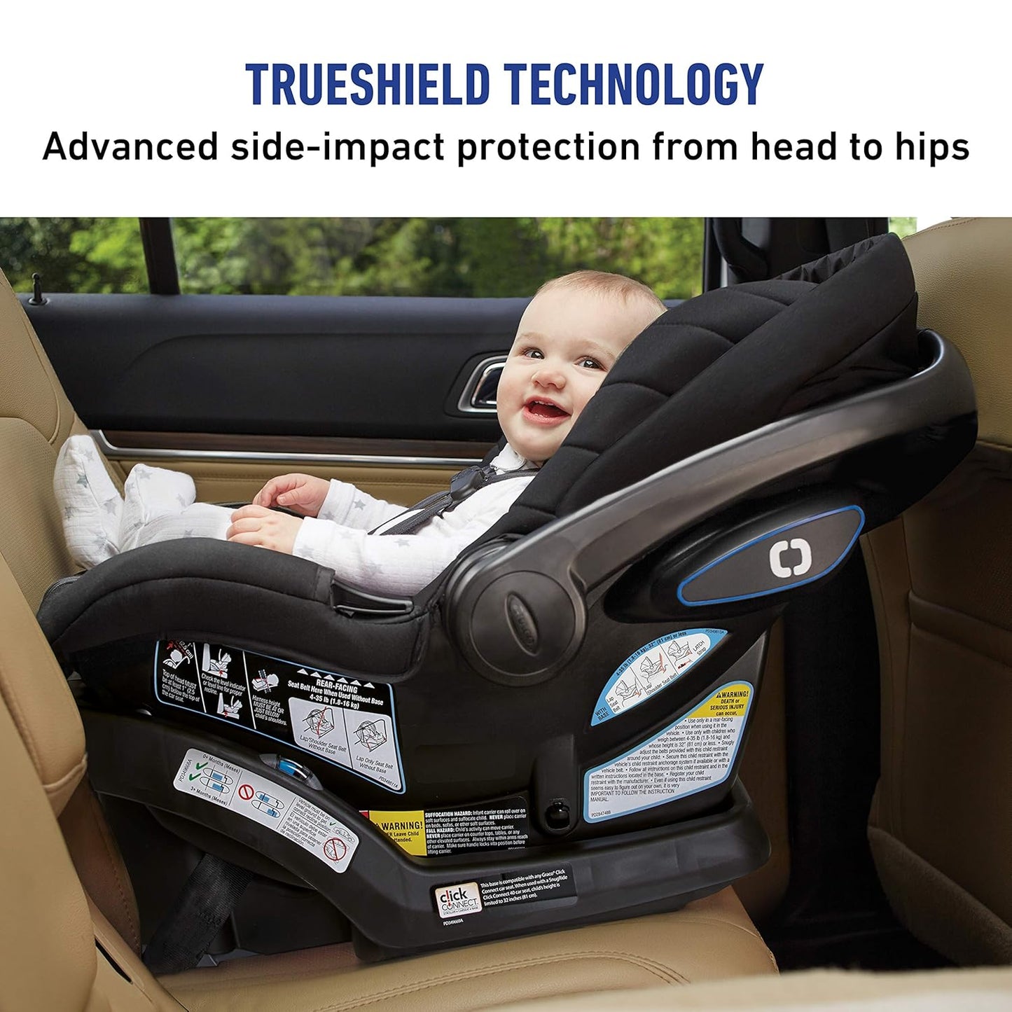 Graco Snugride Snuglock LX Car Seat Featuring Trueshield Technology