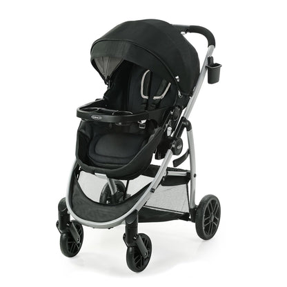 Graco Modes Pramette Stroller, 3-In-1 Baby Stroller, 3 Modes from Infant Car Seat Carrier, Infant Pramette, to Toddler Stroller, Reversible Seat, One Hand Fold, Extra Storage, Child Tray, Pierce