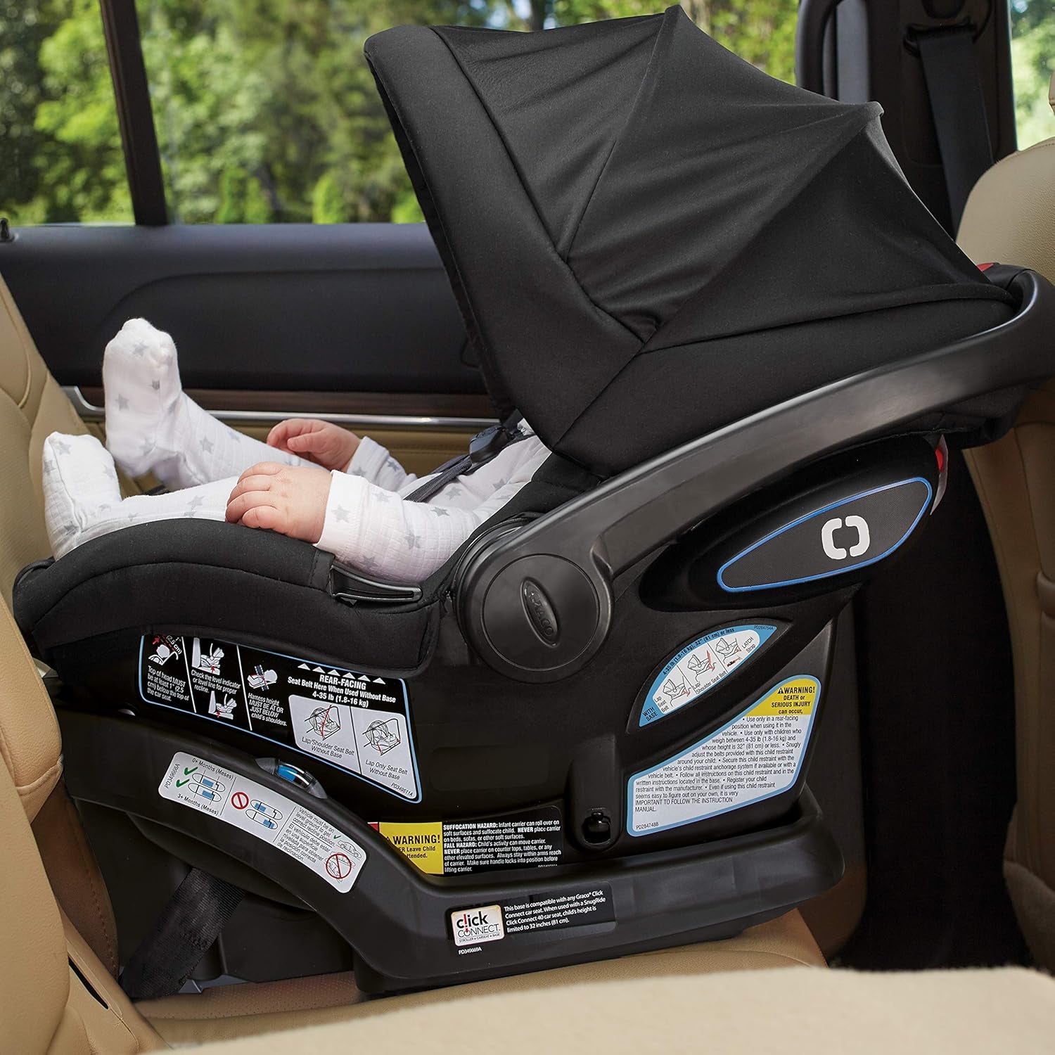Graco Snugride Snuglock LX Car Seat Featuring Trueshield Technology