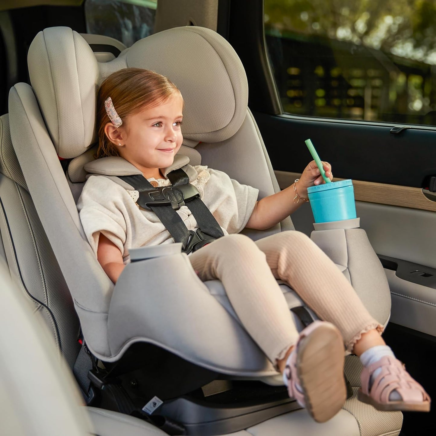 Maxi-Cosi Pria All-In-One Convertible Car Seat, Infant to Toddler Car Seat, Easy-Install Harness, Machine-Washable Cover, 5-100 Lbs, Sea Shadow
