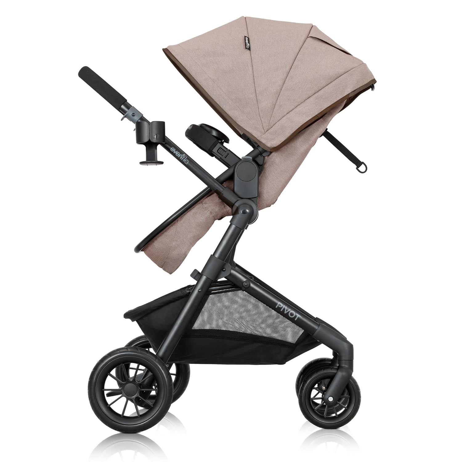 Evenflo Pivot Modular Travel System with Litemax Preemie and Infant Car Seat (Desert Tan)
