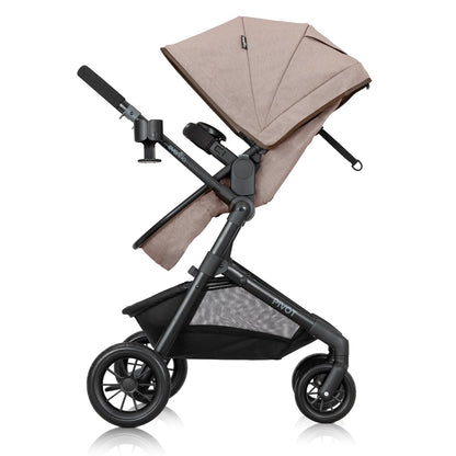Evenflo Pivot Modular Travel System with Litemax Preemie and Infant Car Seat (Desert Tan)