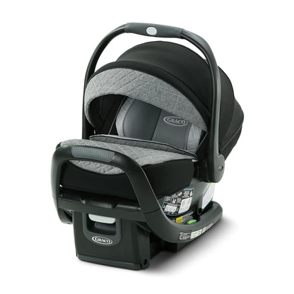 Graco Snugride Snugfit Elite Infant Car Seat, anti Rebound Bar for Extra Safety, Snuglock Easy Install, Premium Softgood, All-Weather Boot, Baby Car Seat, Nico