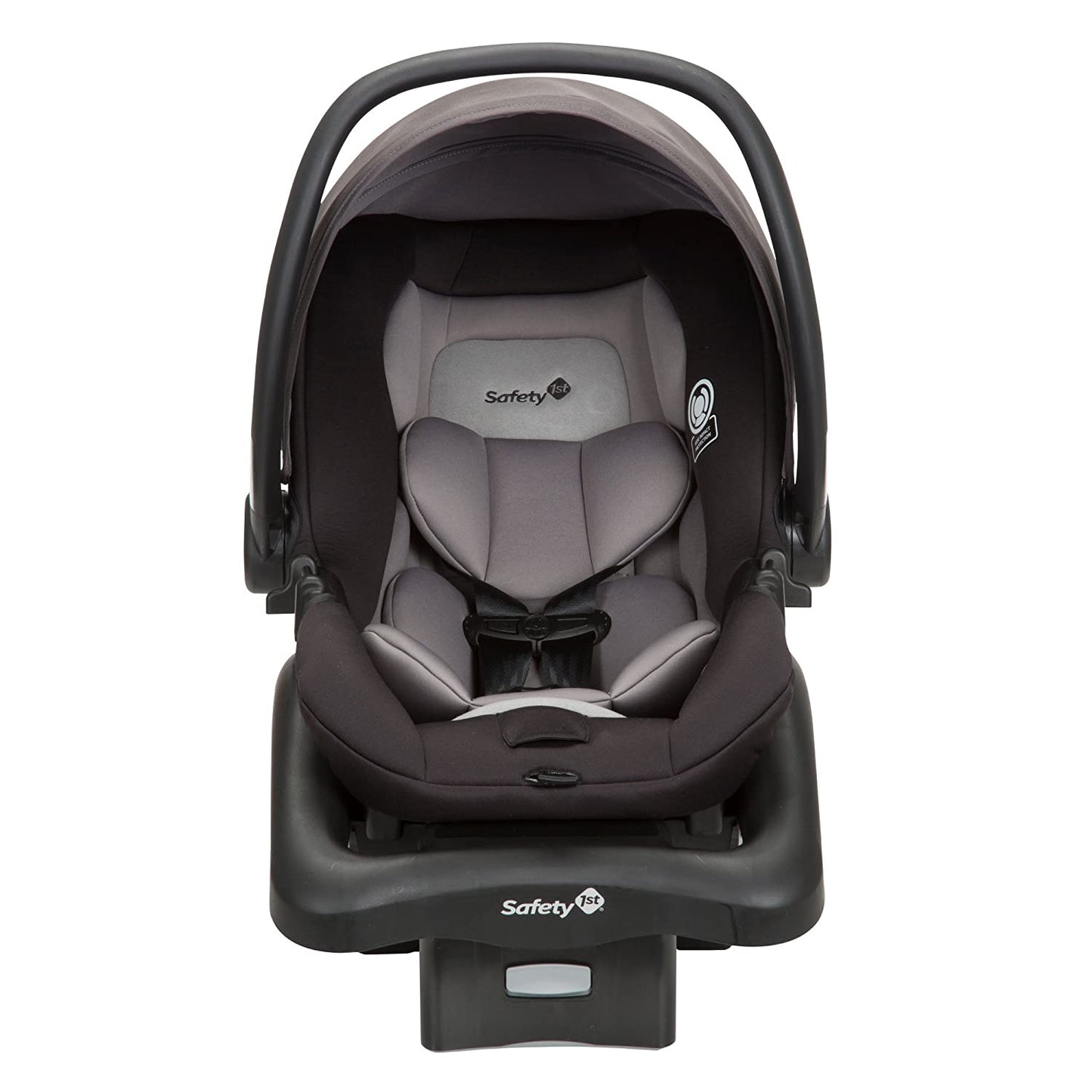 Safety 1St Smooth Ride Travel System Stroller and Onboard FLX Infant Car Seat, Newborn to Toddler Baby Combo, Easy-Install, Large Canopy, Ample Storage, Foldable, Rear-Facing 4-30 Lbs, Monument