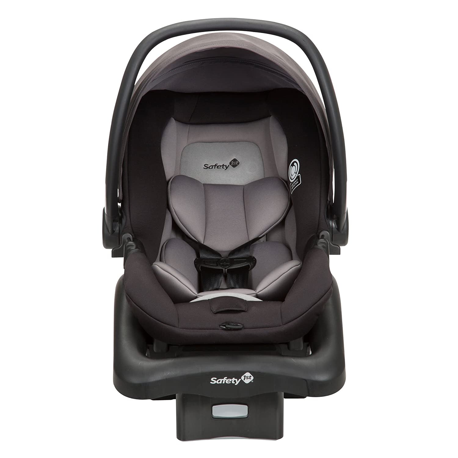 Safety 1St Smooth Ride Travel System Stroller and Onboard FLX Infant Car Seat, Newborn to Toddler Baby Combo, Easy-Install, Large Canopy, Ample Storage, Foldable, Rear-Facing 4-30 Lbs, Monument
