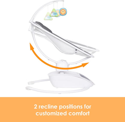 Baby Trend Numotion Infinity Swing – 5 Motion Modes, Touchscreen Control, Remote, Multi‑Position Recline & Hanging Toys – Dash Grey