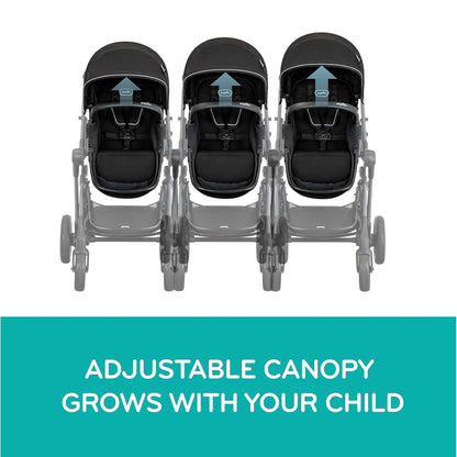 Pivot Xpand Modular Travel System with Litemax Infant Car Seat with Anti-Rebound Bar (Ayrshire Black)