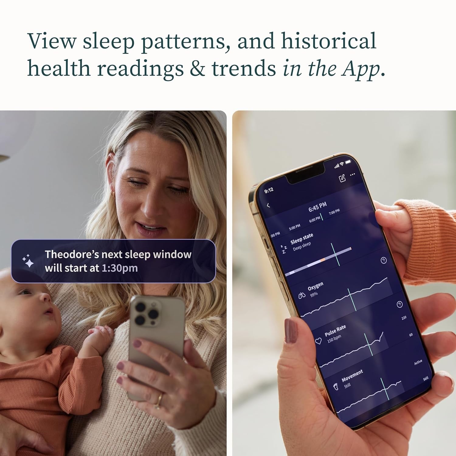Owlet Dream Duo (Gen 2) Smart Baby Monitor Bundle – HD Video Camera + Wearable Sock Tracks Baby’S Oxygen, Heart Rate & Sleep