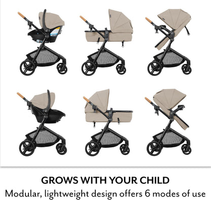 Evenflo Pivot NXT Travel System with Litemax NXT Infant Car Seat (Silverado Gray)