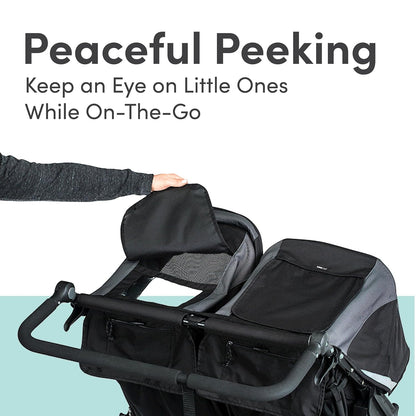BOB Gear Revolution Flex 3.0 Duallie Jogging Stroller, Double Stroller, Graphite Black