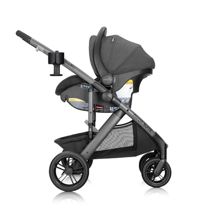 Evenflo Pivot Suite Modular Travel System with Litemax Infant Car Seat, Devon Gray