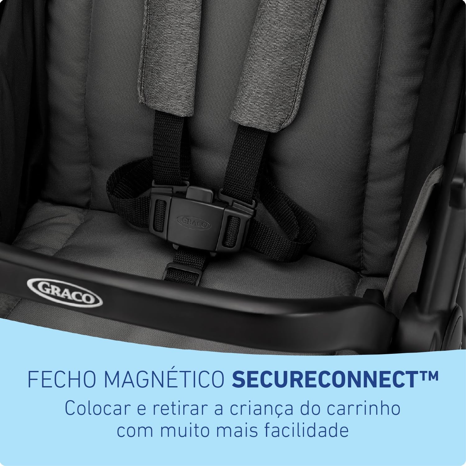 Graco Outpace LX All-Terrain 3-Wheel Baby Stroller, Cohen €” Compatible for Travel System, Easy One-Hand Fold, In-Seat Suspension for Comfortable Ride, Never-Flat Rubber Tires